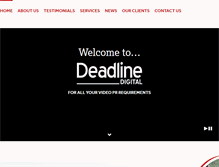 Tablet Screenshot of deadlinedigital.co.uk